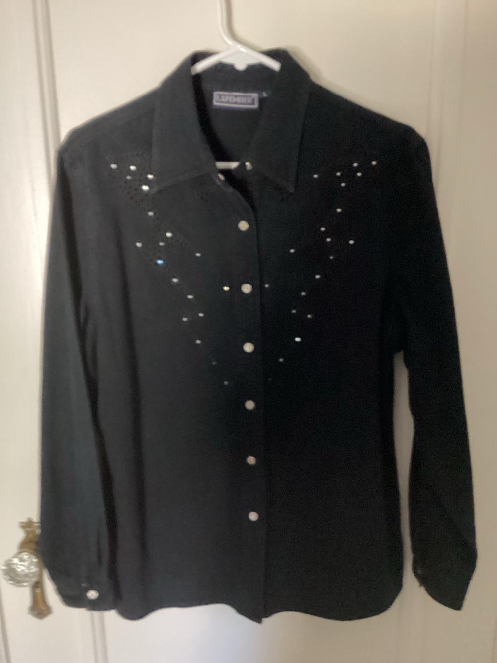 LAFIE NIER shacket with Swarovski crystals